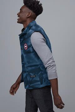 Chamarras Canada Goose Hombre México - Freestyle Chalecos Azules PB4256031